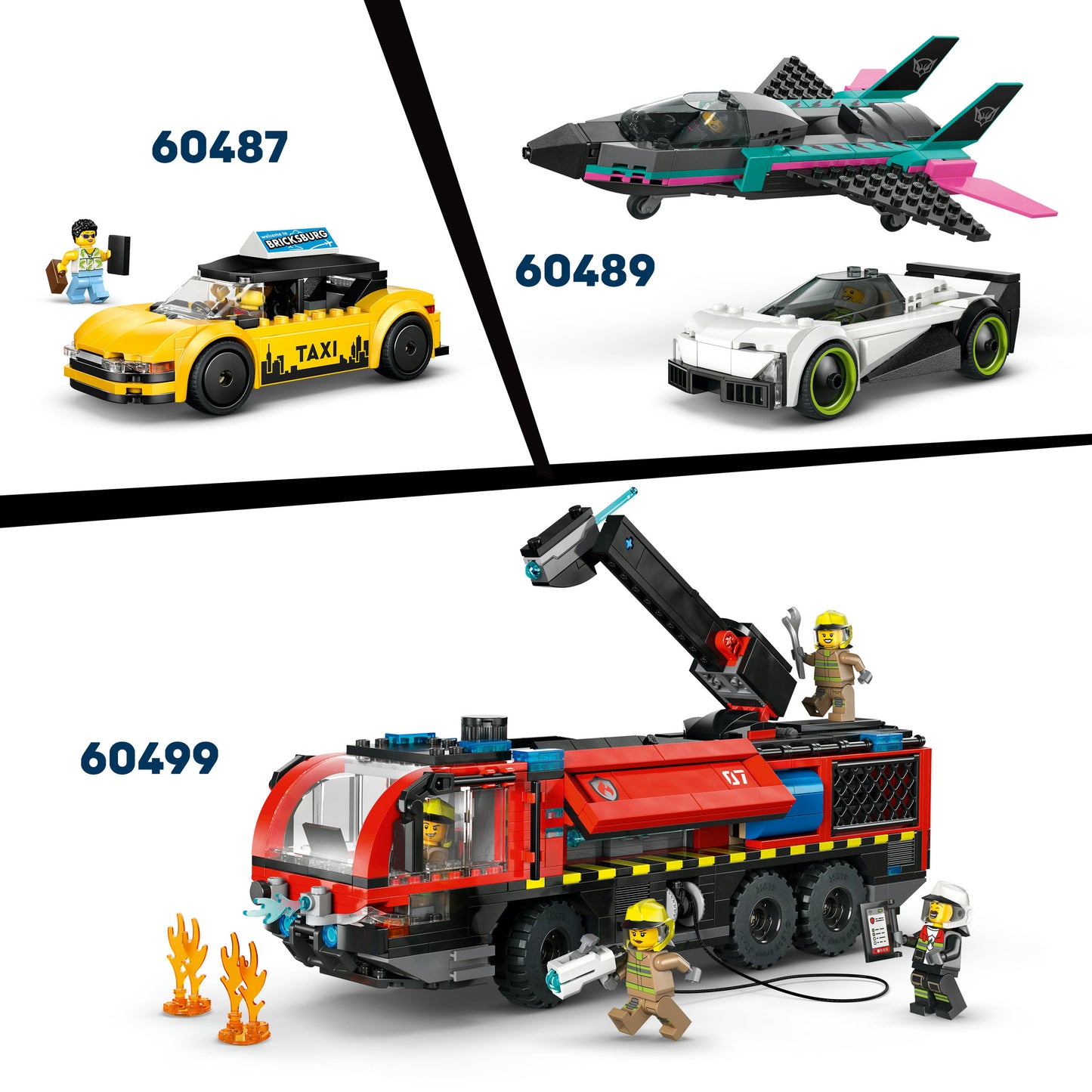 LEGO® City Luchthaven met Vliegtuig - Speelgoedset met Vliegveldmodel voor Fantasierijk Spelen - 60502