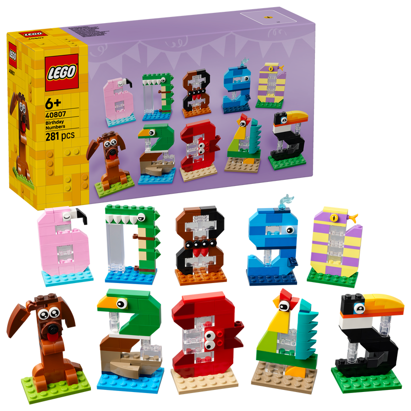 LEGO Verjaardagscijfers 40807 Creator