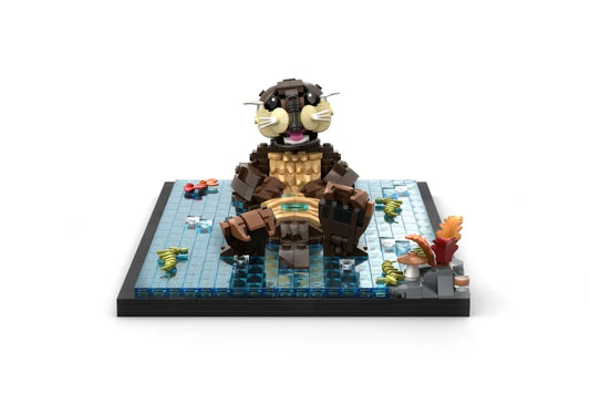 Drijvende zee otter