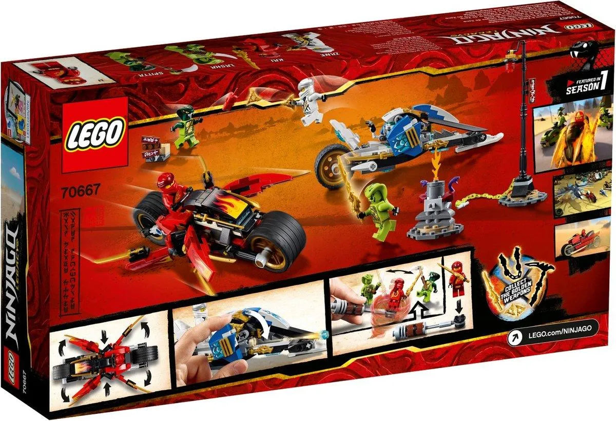 LEGO Kais Feuer-Bike zwaardmotor & Zanes sneeuwscooter 70667 Ninjago LEGO NINJAGO @ 2TTOYS | Official LEGO shopđđ„° LEGO âŹ. 32.99