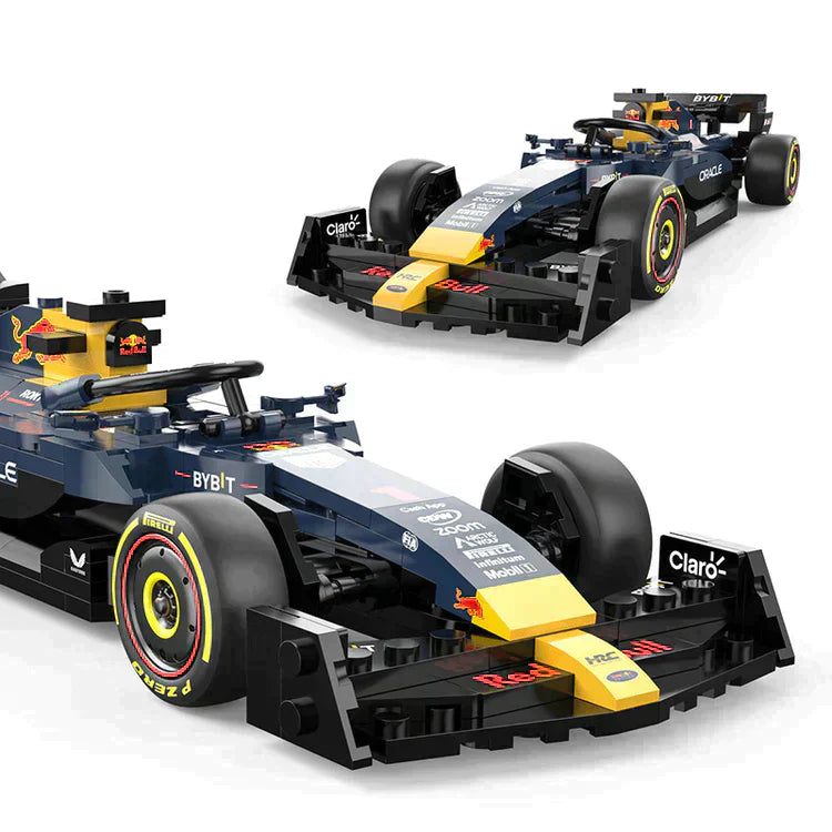 Red Bull F1 auto van Max Verstappen in bouwblokjes uitvoering! | 2TTOYS ✓ Official shop<br>