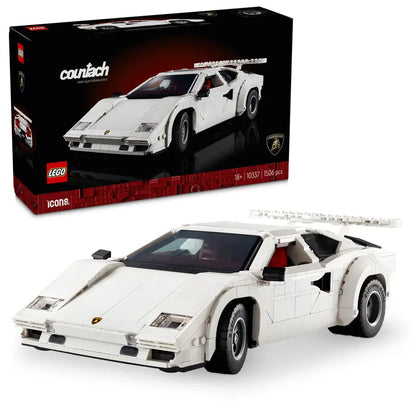 LEGO Weiße Lamborghini Countach 5000 Quattrovalvole 10337 Symbole