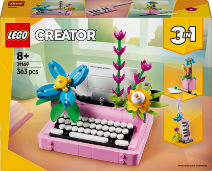 LEGO Typewriter with Flowers 31169 Creator 3-in-1 (expected: January 2025)