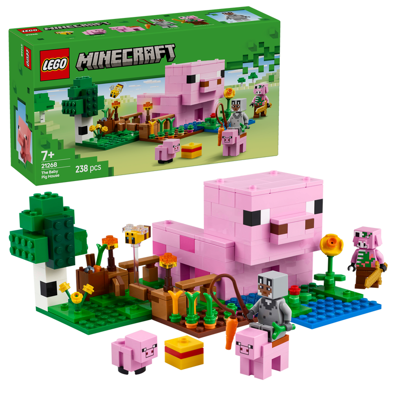 LEGO The Baby Pig House 21268 Minecraft (Pre-Order: January 2025)