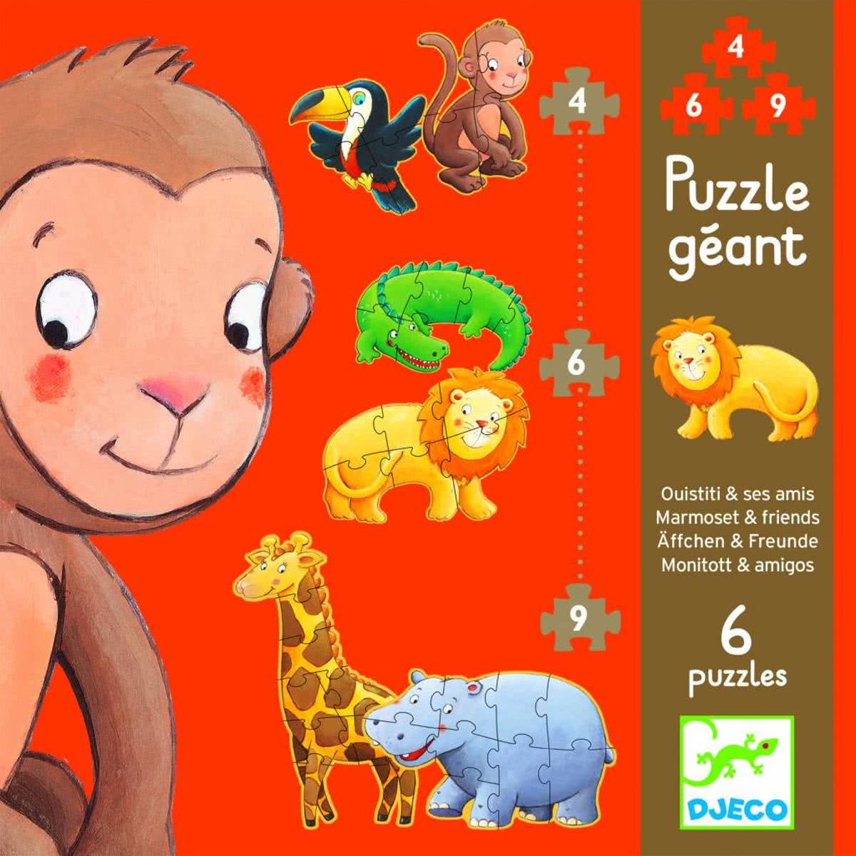 Progressive Puzzle - Marmoset and Friends