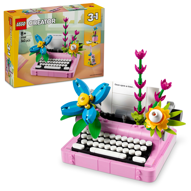 LEGO Typewriter with Flowers 31169 Creator 3-in-1 (expected: January 2025)