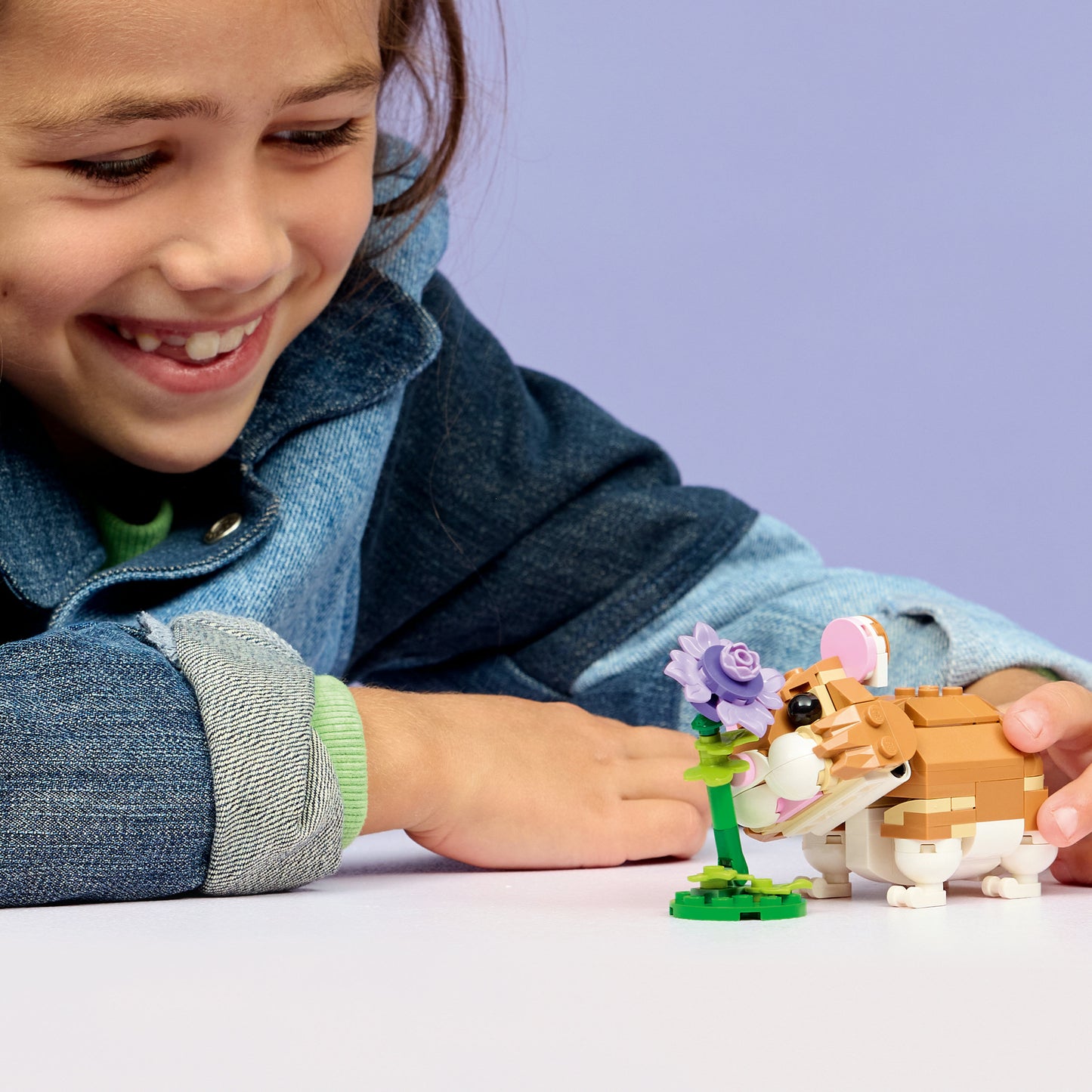 LEGO® Creator 3in1 Schattige Hamster met Bloem - Bouw Om tot een Egel of Arend - 31376