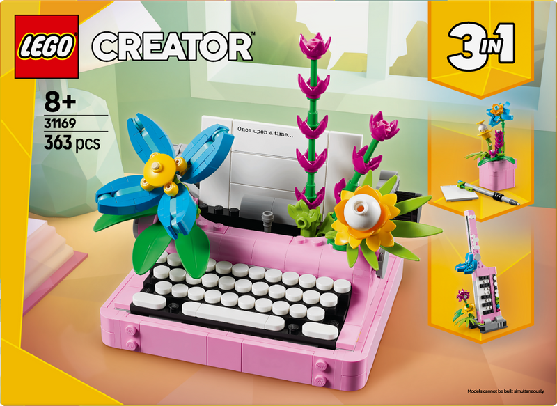 LEGO Typewriter with Flowers 31169 Creator 3-in-1 (expected: January 2025)