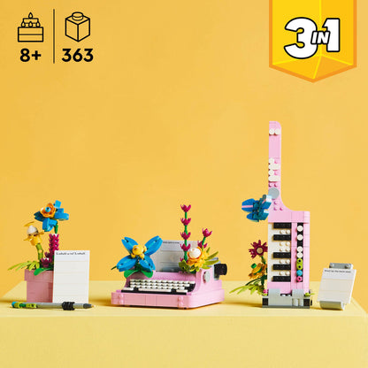 LEGO Typewriter with Flowers 31169 Creator 3-in-1 (expected: January 2025)