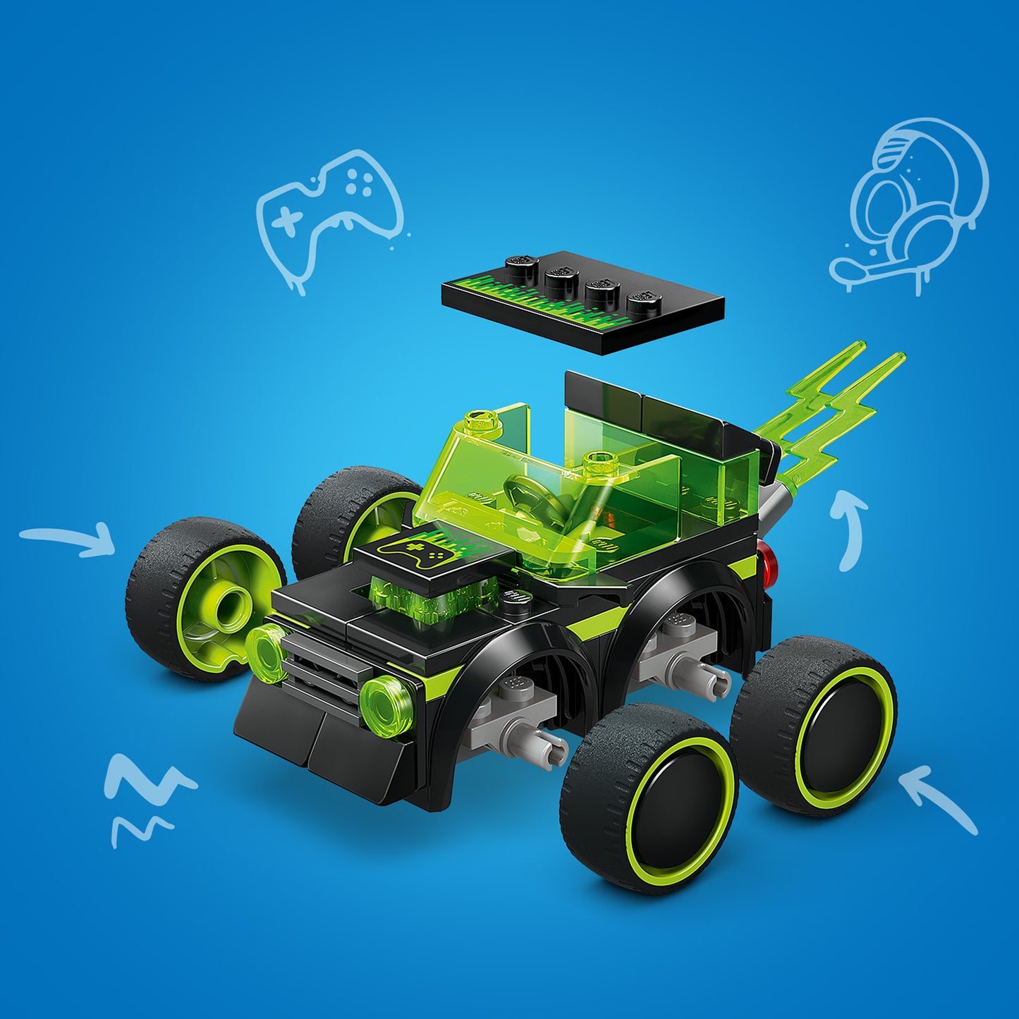 LEGO® City Voertuigen – Gaming Raceauto – Modelautoset – Racespeelgoed met Minifiguur van Coureur – 60484