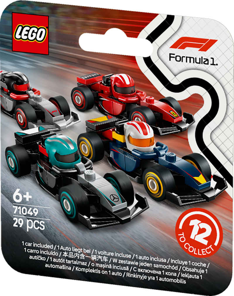 LEGO Formel 1 Fahrer mit ihrem Auto 71049 Minifiguren (Set 12 Teile)