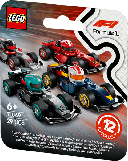 LEGO Formel 1 Fahrer mit ihrem Auto 71049 Minifiguren (Set 12 Teile)