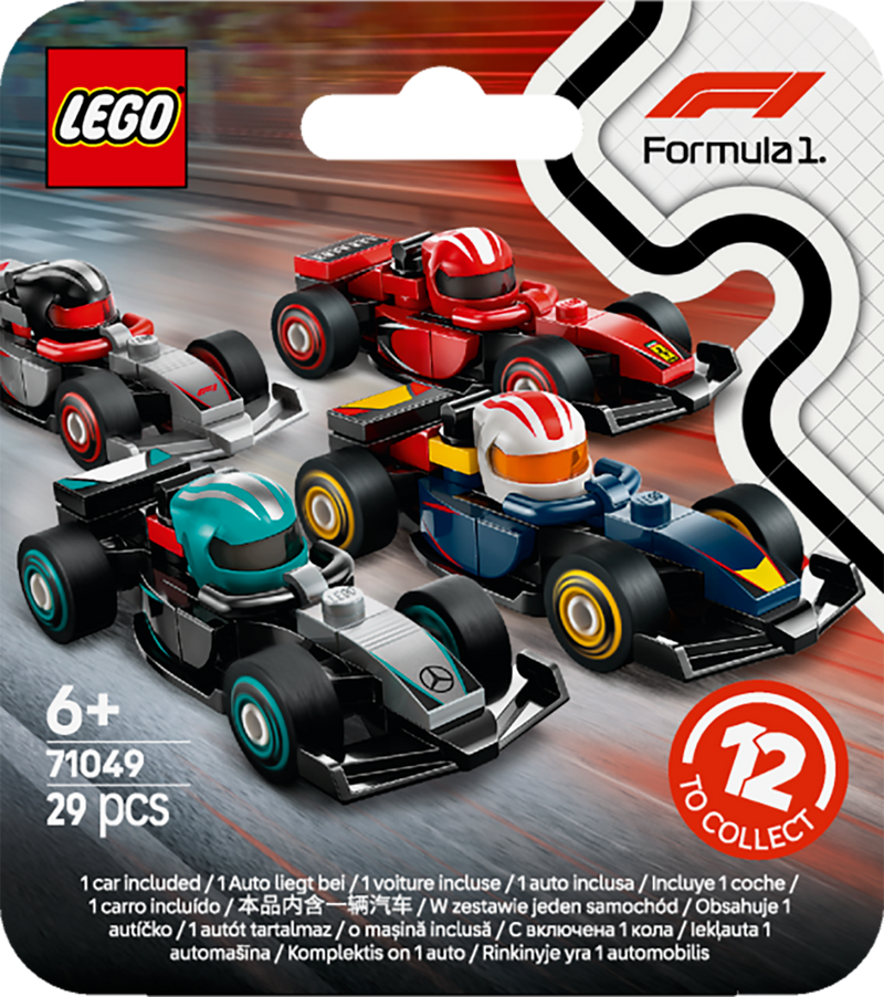LEGO Formel 1 Fahrer mit ihrem Auto 71049 Minifiguren (Set 12 Teile)