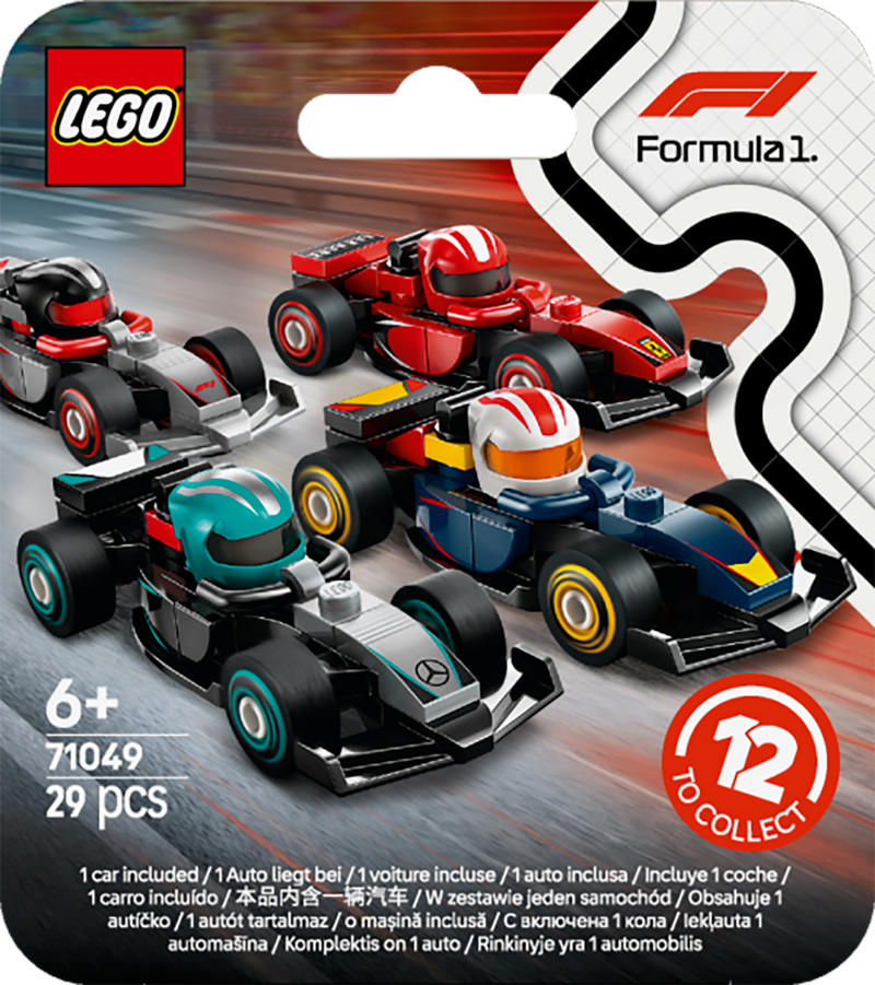LEGO Formel 1 Fahrer mit ihrem Auto 71049 Minifiguren (Set 12 Teile)