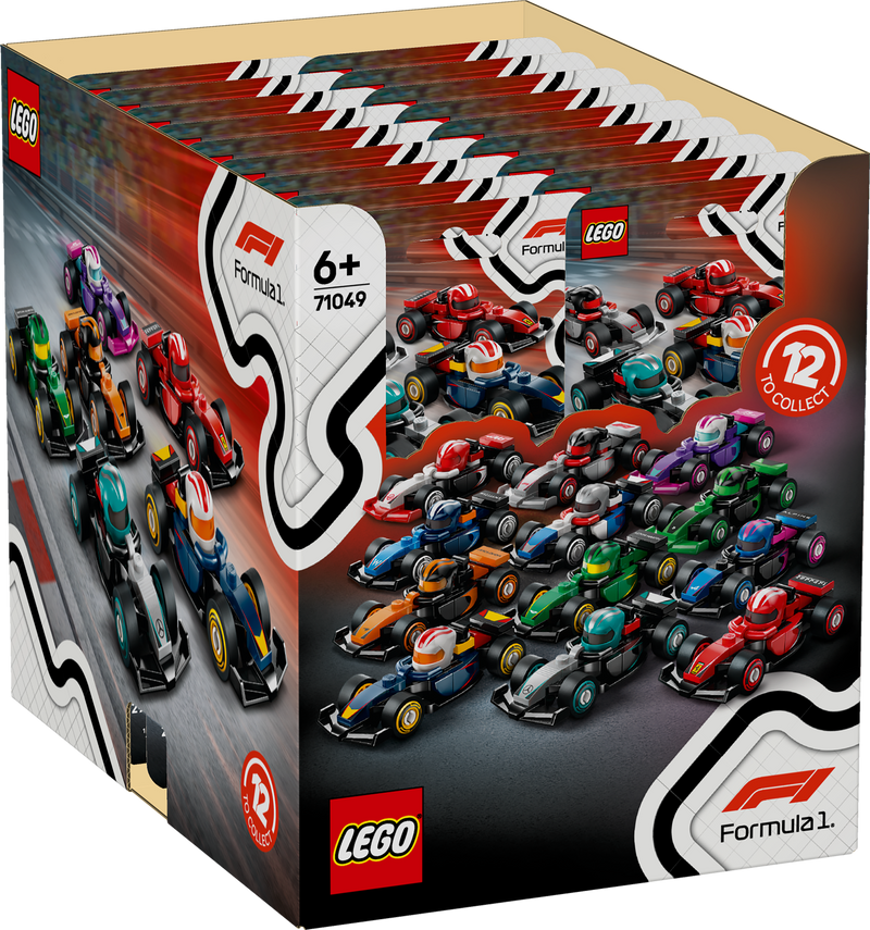 LEGO Formel 1 Fahrer mit ihrem Auto 71049 Minifiguren (Set 12 Teile)