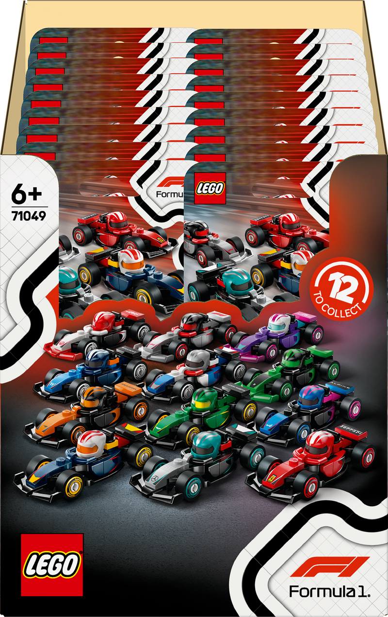 LEGO Formel 1 Fahrer mit ihrem Auto 71049 Minifiguren (Set 12 Teile)