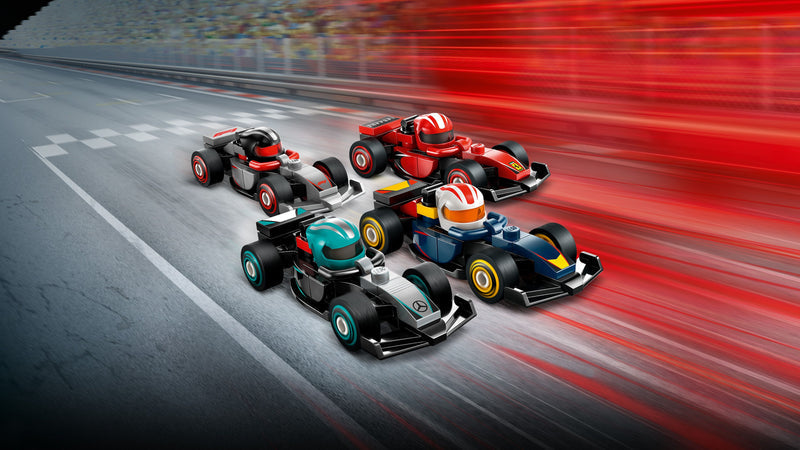 LEGO Formel 1 Fahrer mit ihrem Auto 71049 Minifiguren (Set 12 Teile)
