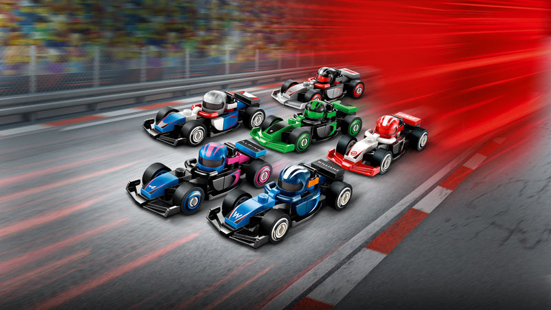LEGO Formel 1 Fahrer mit ihrem Auto 71049 Minifiguren (Set 12 Teile)