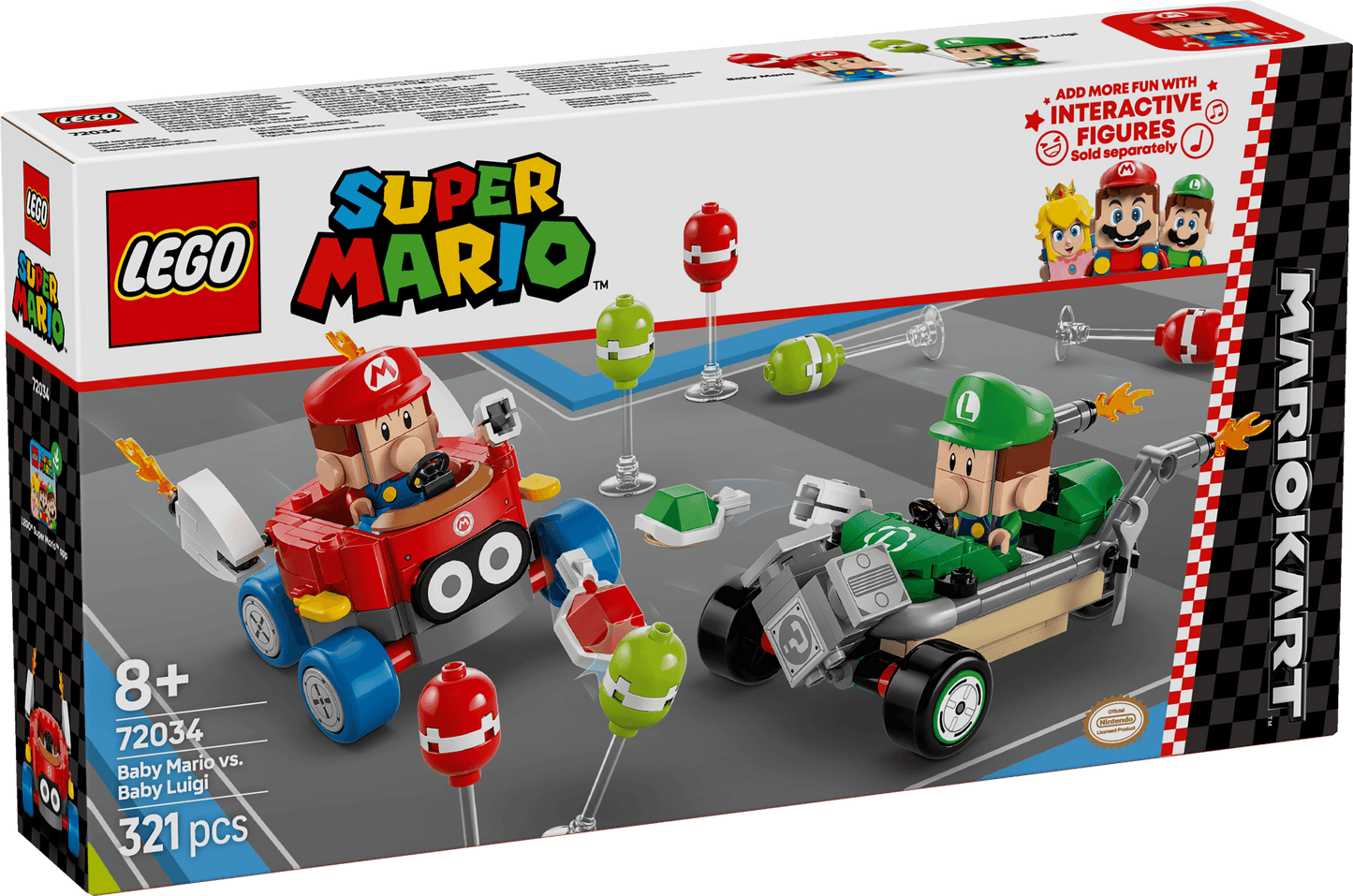 LEGO Mario Kart – Baby Mario vs. Baby Luigi 72034 SuperMario (Delivery: January 1, 2025)