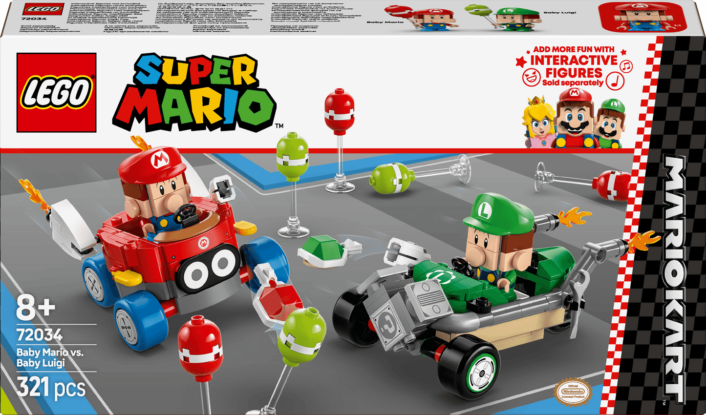 LEGO Mario Kart – Baby Mario vs. Baby Luigi 72034 SuperMario (Delivery: January 1, 2025)