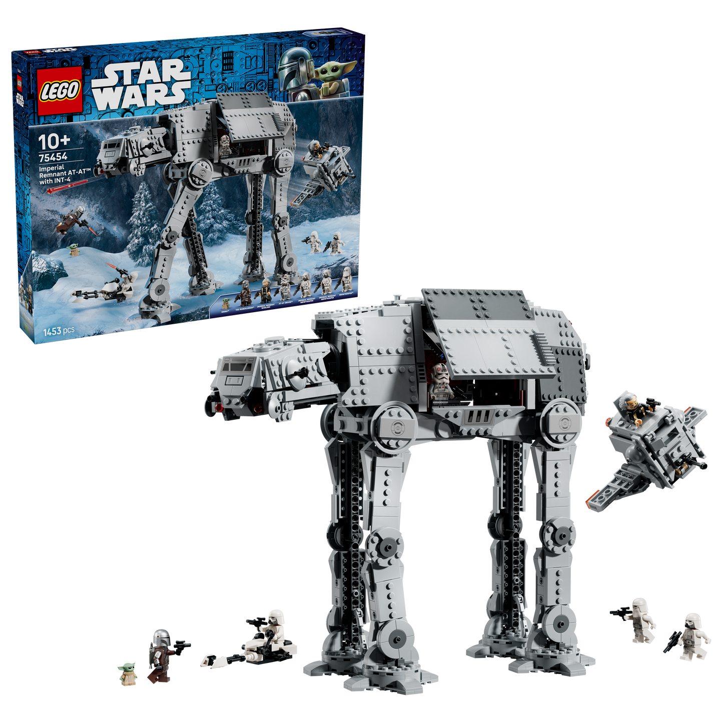 LEGO Star Wars 75454 Imperial Remnant AT-AT met INT-4 - Bouwpakket voor Kinderen met Voertuigen en 7 Personages Incl. de Mandalorian en Grogu - Cadeau voor Jongens, Meisjes en Fans vanaf 10 Jaar