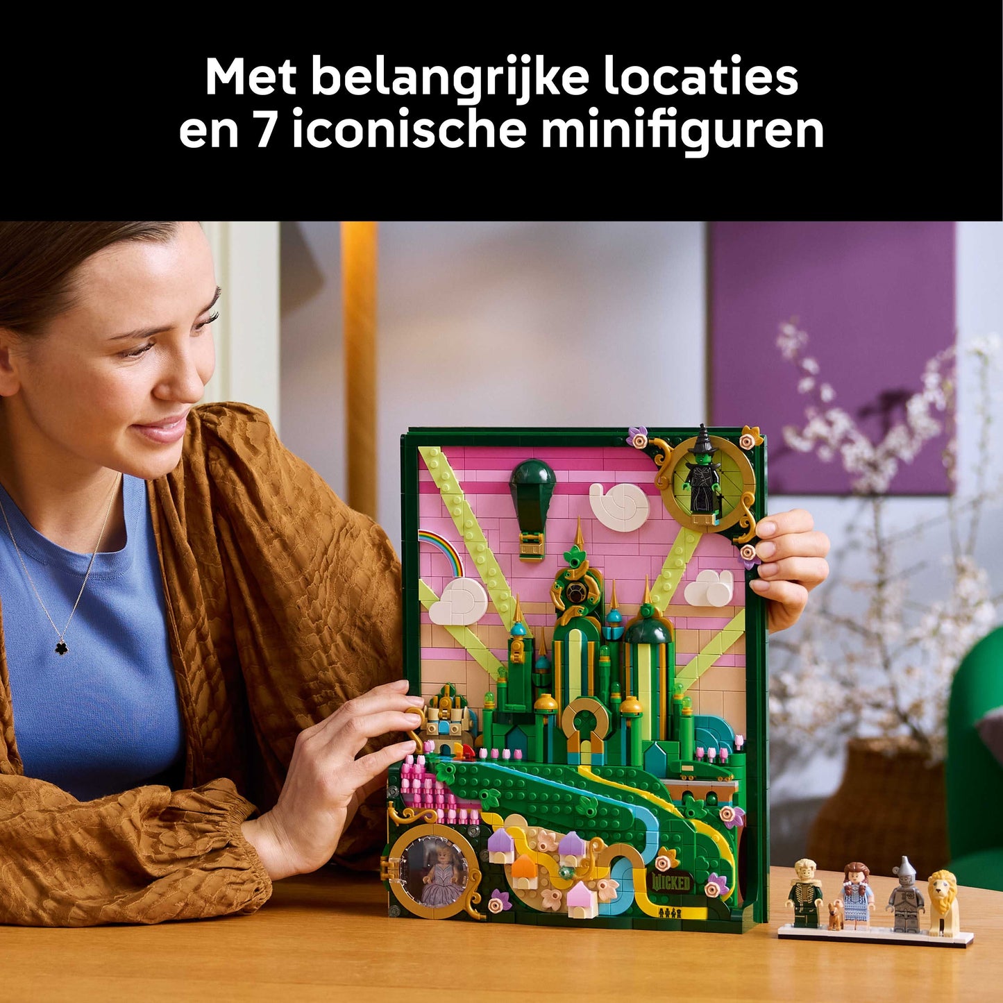 LEGO Wicked Emerald City Muurkunst Bouwpakket voor Volwassenen Set 75685