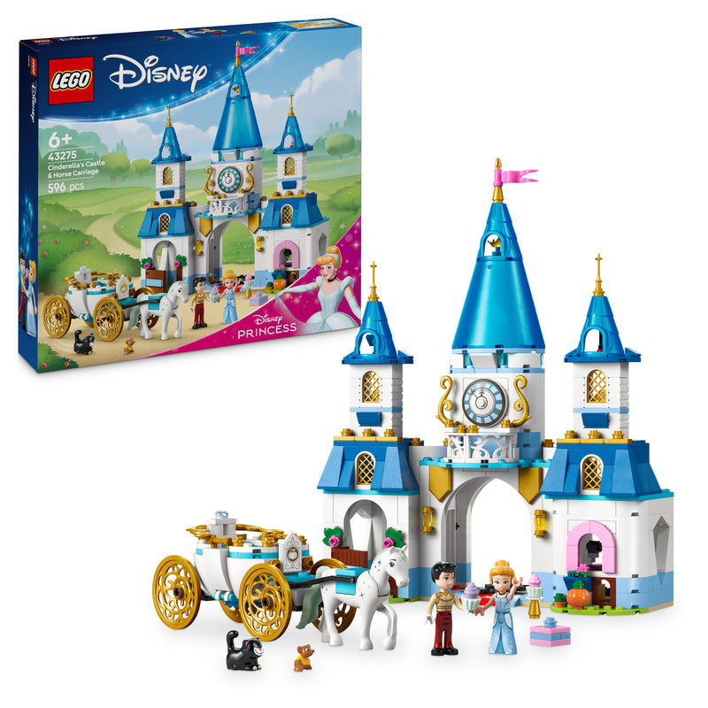 LEGO Cinderella's Castle &amp; Carriage 43275 Disney (Pre-Order: January 2025)