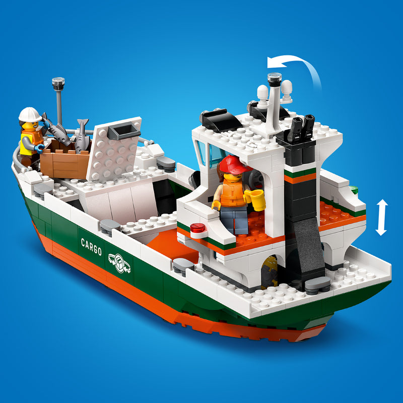 LEGO Haven met vrachtschip 60422 City