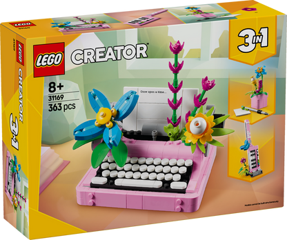 LEGO Typewriter with Flowers 31169 Creator 3-in-1 (expected: January 2025)