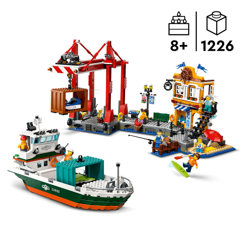 LEGO Haven met vrachtschip 60422 City