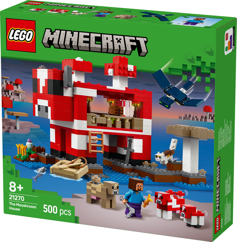 LEGO The Mushroom House 21270 Minecraft (Pre-Order: January 2025)