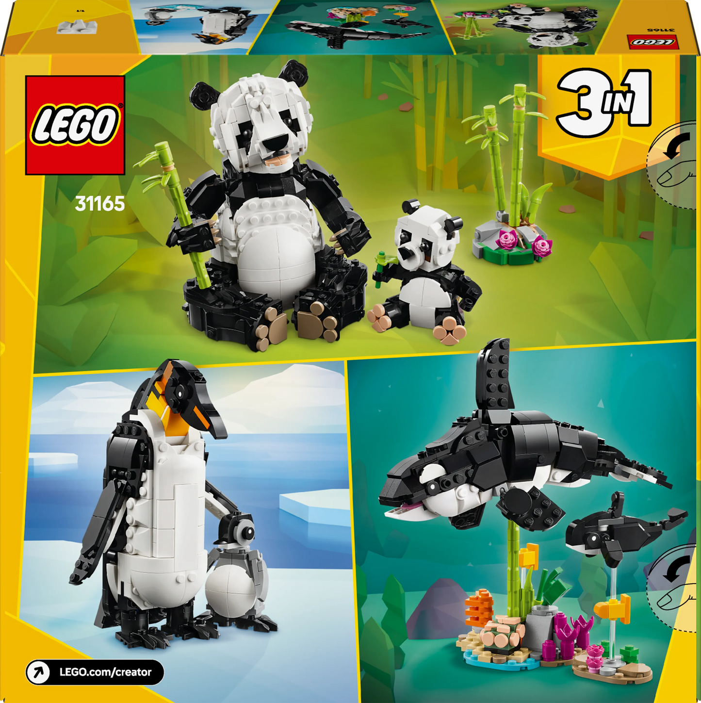 LEGO Wilde Tiere: Pandafamilie 31165 Creator 3-in-1