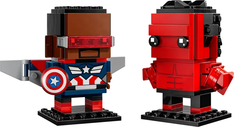 LEGO Captain America en Rode Hulk figuren 40668 Brickheadz