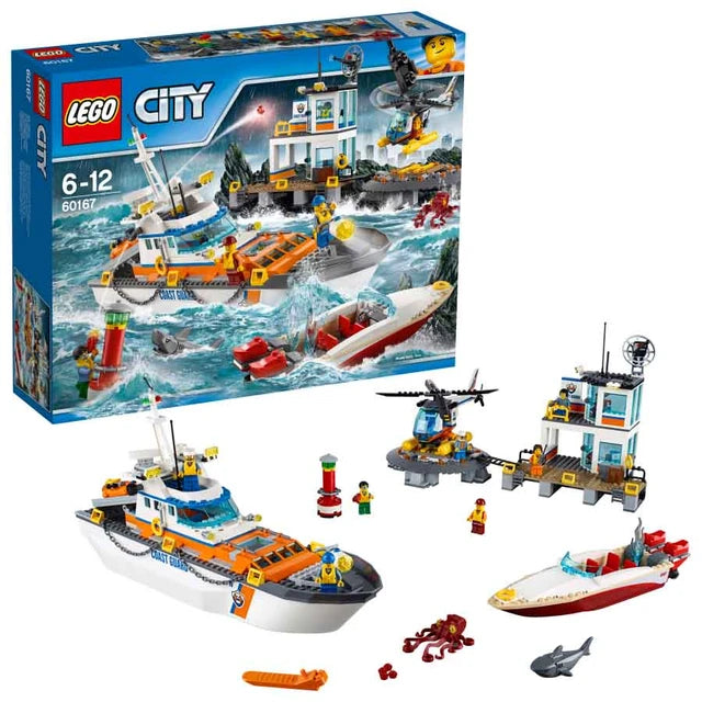 LEGO Het Kustwacht hoofdkwartier met boot 60167 City
