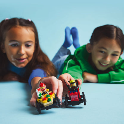 LEGO Race Car Package: Pizza Van vs Fire Truck 60458 City