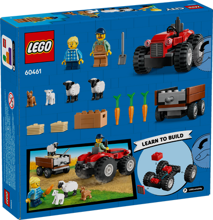 LEGO 60461 Red Farm Tractor with Trailer