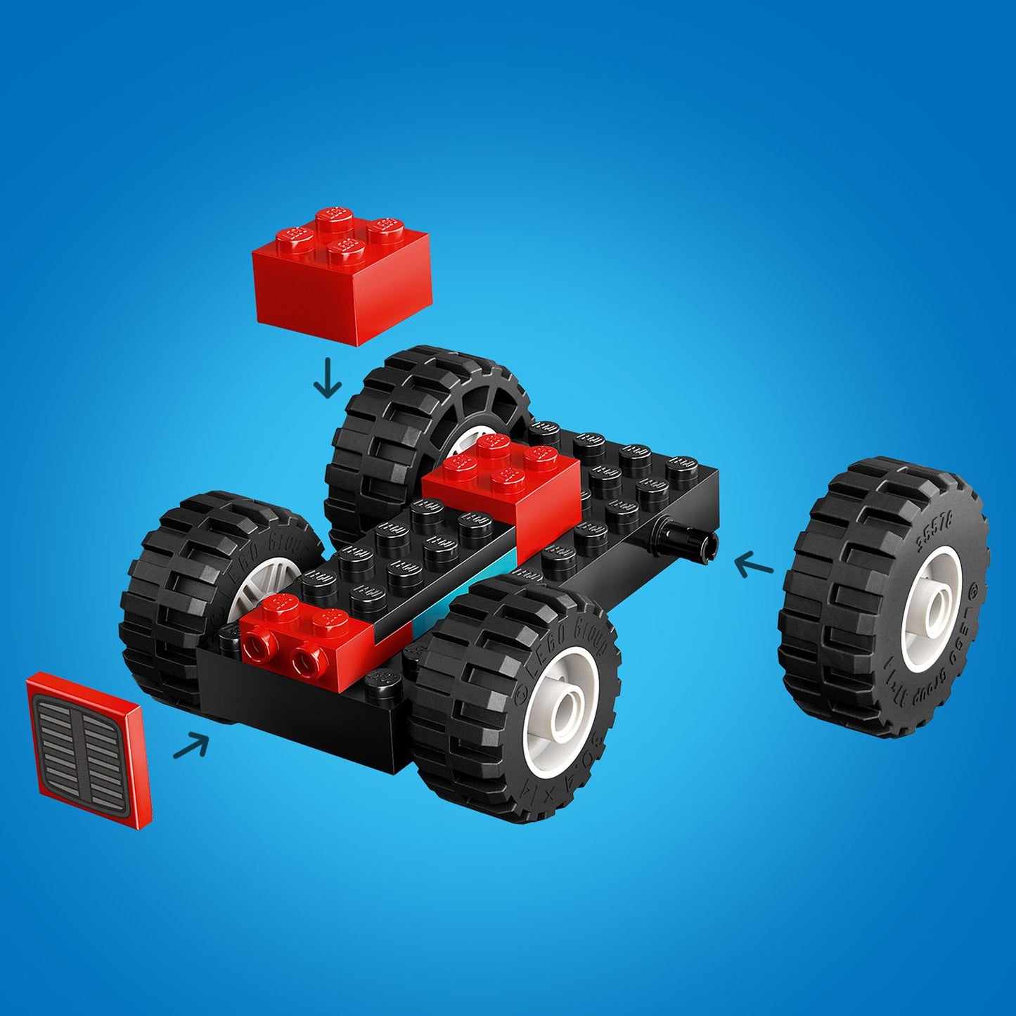 LEGO 60461 Red Farm Tractor with Trailer