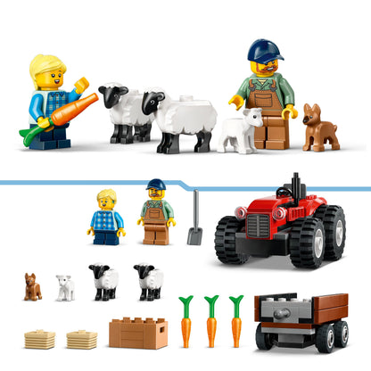 LEGO 60461 Red Farm Tractor with Trailer
