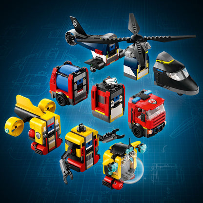 LEGO Helicopter, Fire Truck and Submarine 60462 City