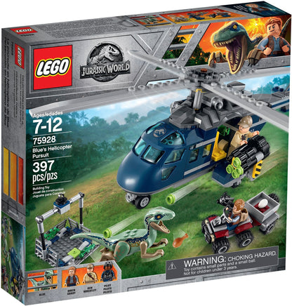 LEGO Helikopteractervolging met Owen en de Velociraptor 75928 Jurassic World