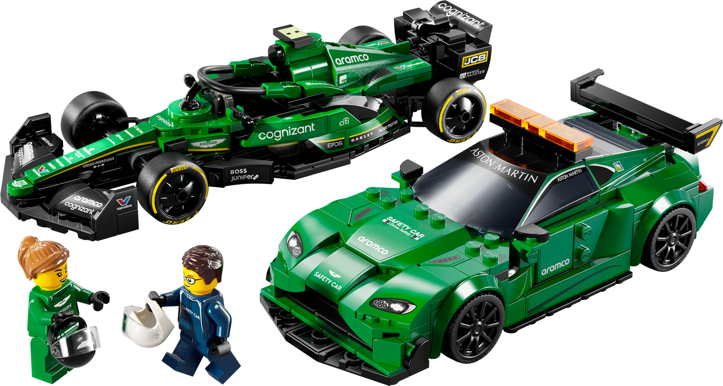 LEGO Aston Martin safety car and AMR23 76925 Speed Champions