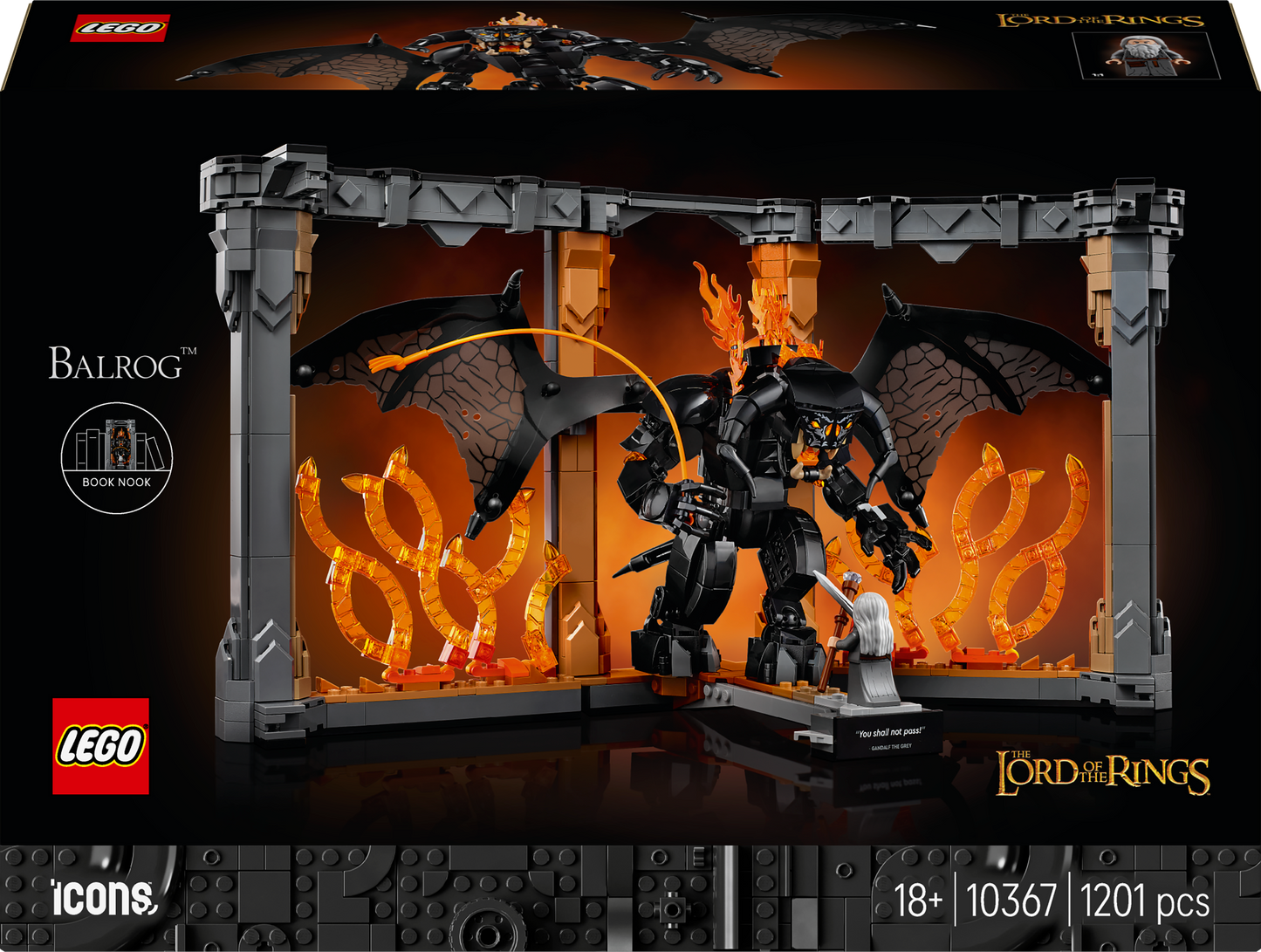 LEGO  Boekensteun: The Lord of the Rings – Balrog™ 10367 Lord of the Rings