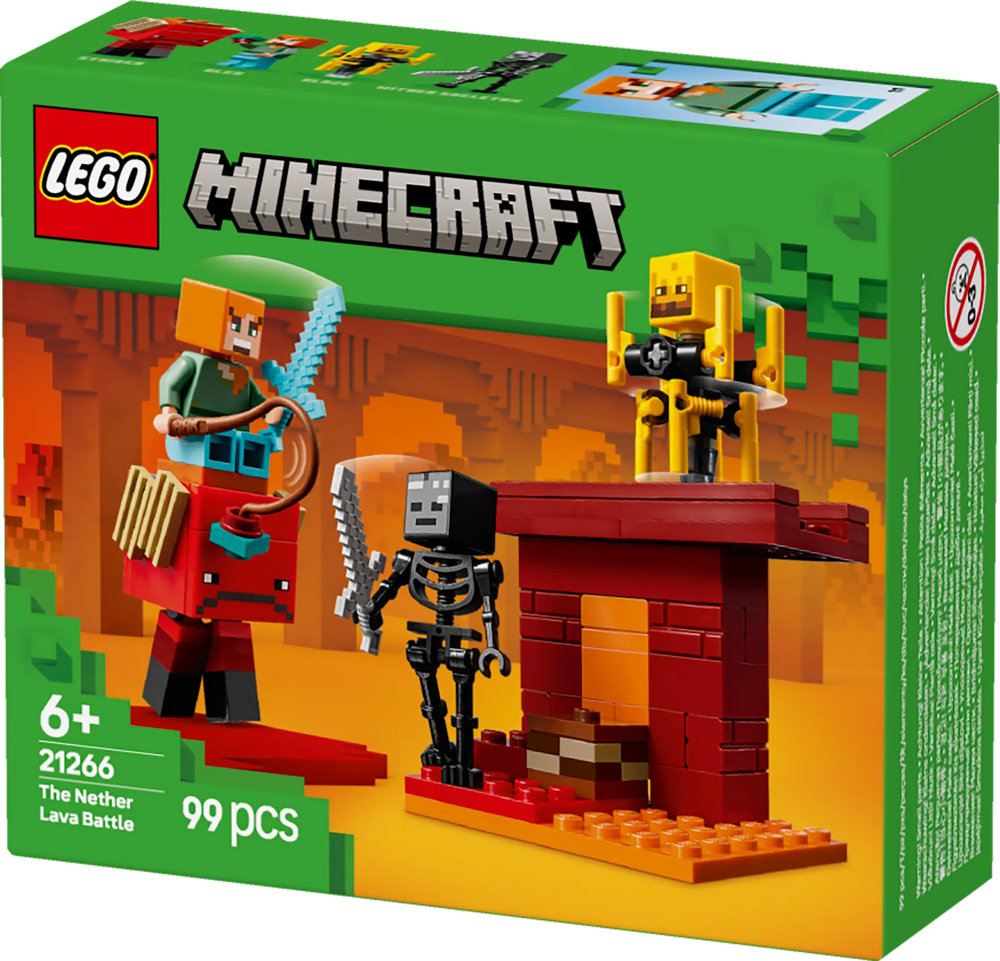 LEGO The Nether Lava Battle 21266 Ninjago