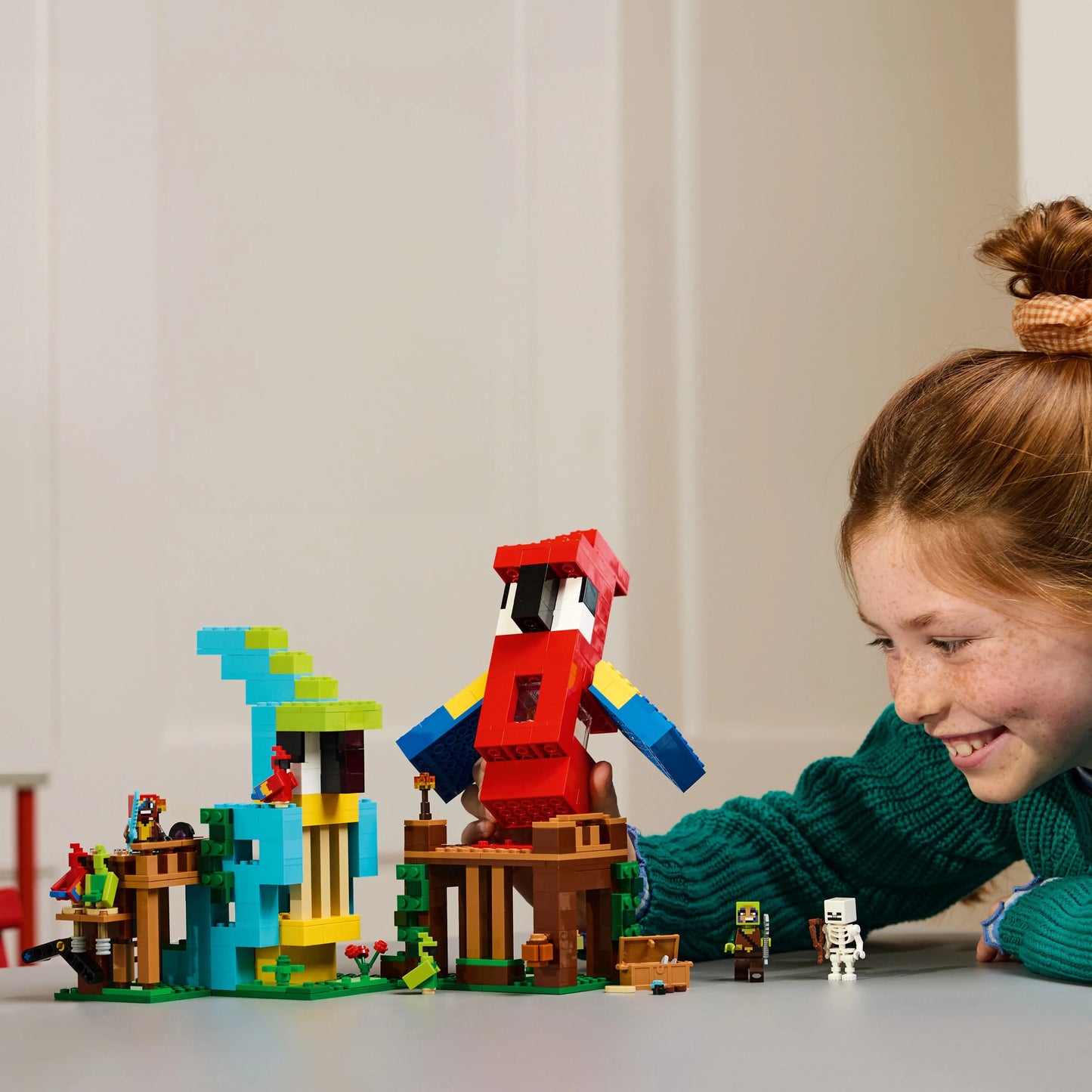 LEGO De papegaaienhuizen 21282 Minecraft