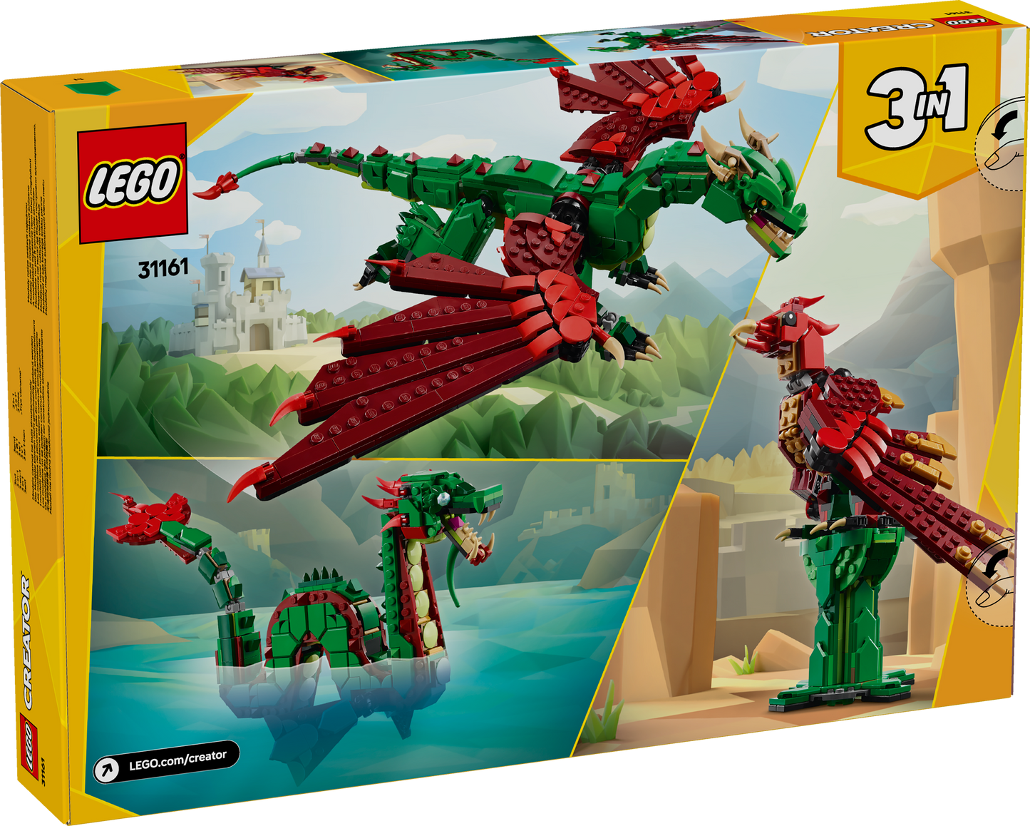 LEGO Medieval Dragon 31161 Creator 3-in-1 (Pre-Order: January 2025)