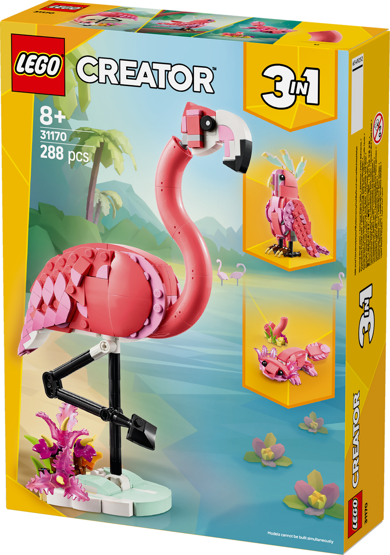 LEGO Wild Animals Pink Flamingo 31170 Creator (Pre-Order: March 2025)