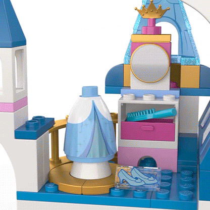 LEGO Het Disney kasteel van Assepoester en de knappe prins 43206 Disney