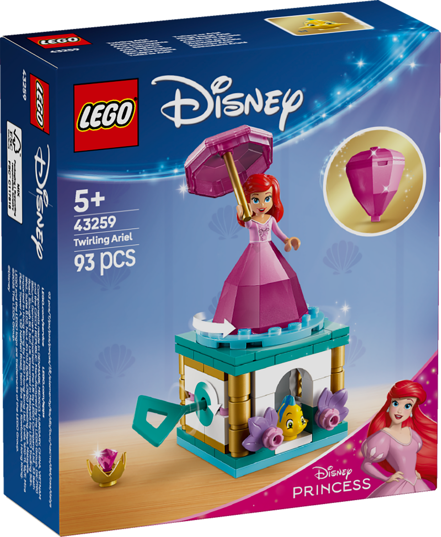 LEGO Spinning Ariel 43259 Disney (Pre-Order: January 2025)