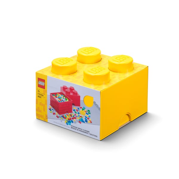 LEGO 4 Stud Storage Brick Yellow 5007128 Gear