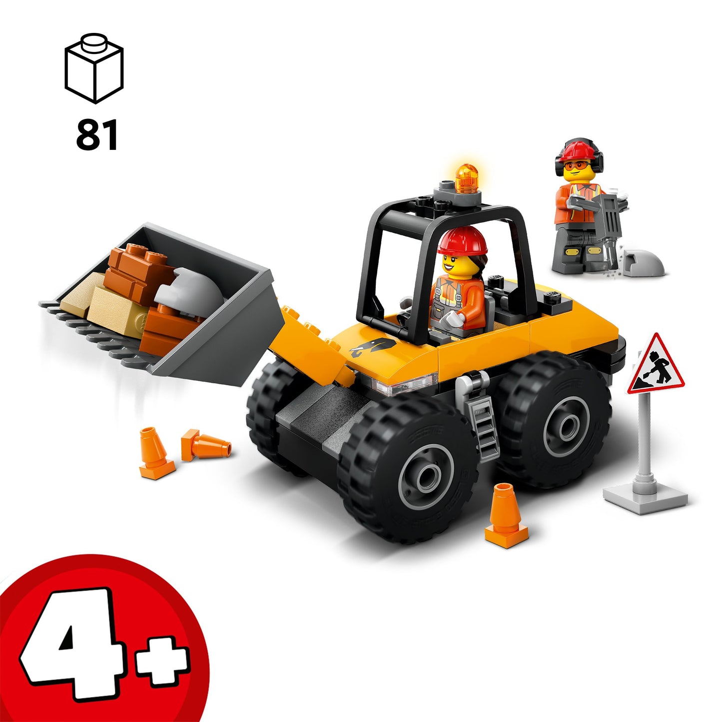 LEGO Yellow Wheel Loader Excavator 60450 City (Pre-Order: January 2025)